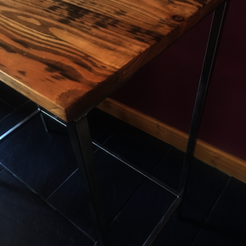 Industrial style breakfast/bar table