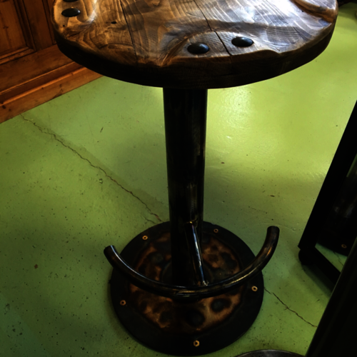 Industrial rustic bar/kitchen table and 2 stools