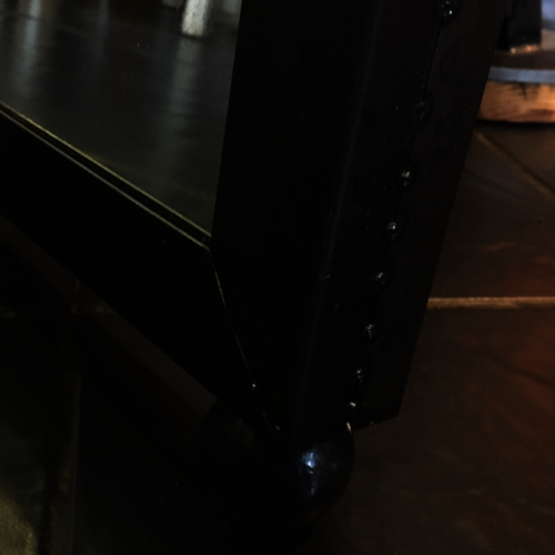 Industrial chic floor standing mirror, very large! Metal frame