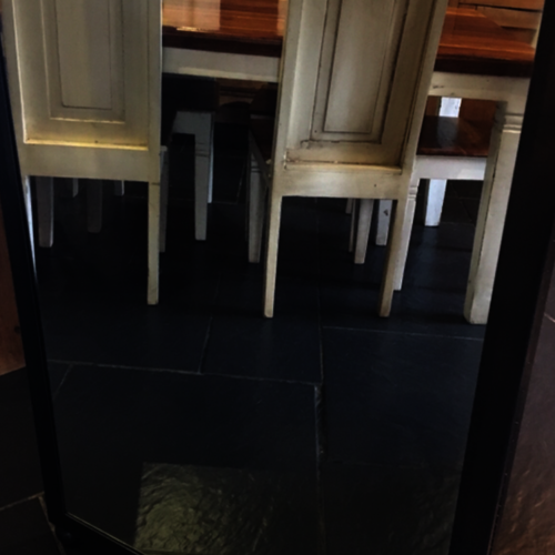 Industrial chic floor standing mirror, very large! Metal frame