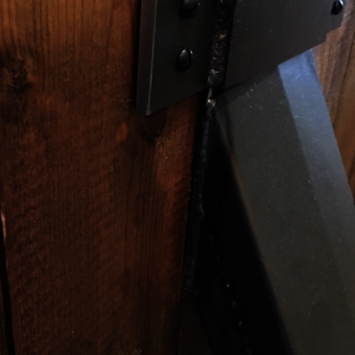 Industrial chic floor standing mirror, very large! Metal frame