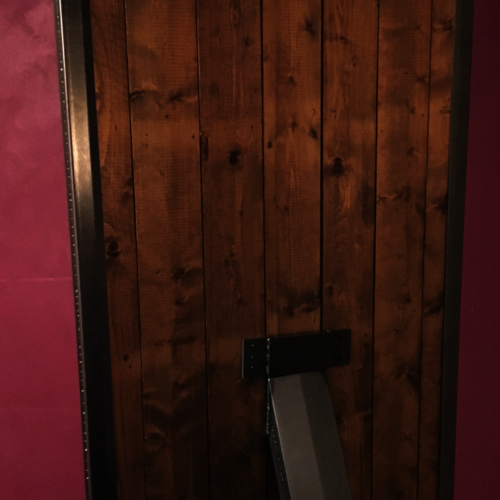 Industrial chic floor standing mirror, very large! Metal frame