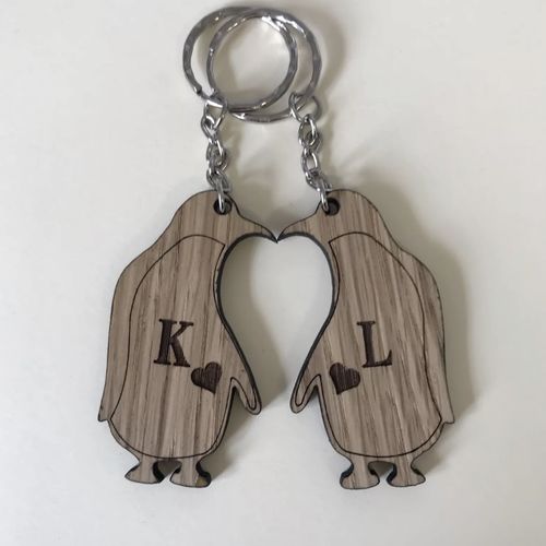 Penguin Keyrings ( pair )