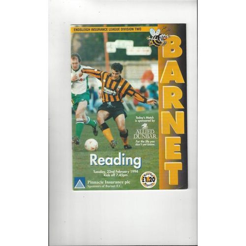 Barnet Home Football Programmes