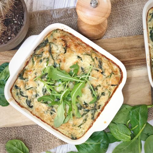 Quick Lunch Rice Gratin