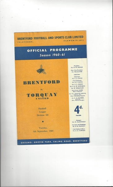 More Football Programmes listed today