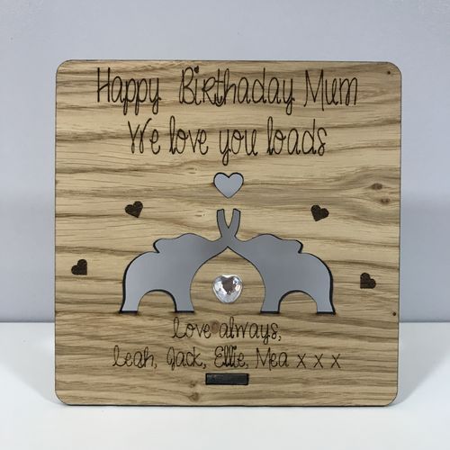 Happy birthday plaque
