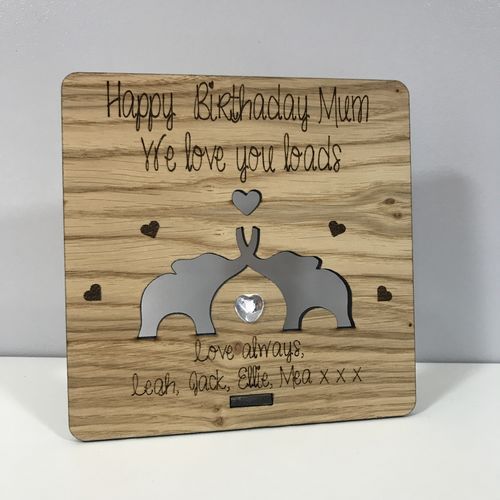 Happy birthday plaque
