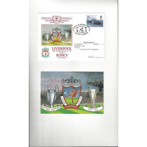 Liverpool v Kosice Football First Day Cover + Insert 1998