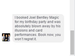 Testimonials | Joel Bentley | Mentalist &amp; Magician