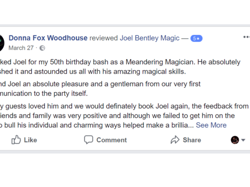 Testimonials | Joel Bentley | Mentalist &amp; Magician
