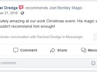 Testimonials | Joel Bentley | Mentalist &amp; Magician