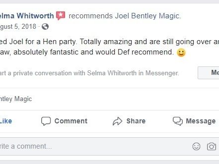 Testimonials | Joel Bentley | Mentalist &amp; Magician