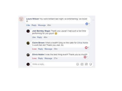 Testimonials | Joel Bentley | Mentalist &amp; Magician
