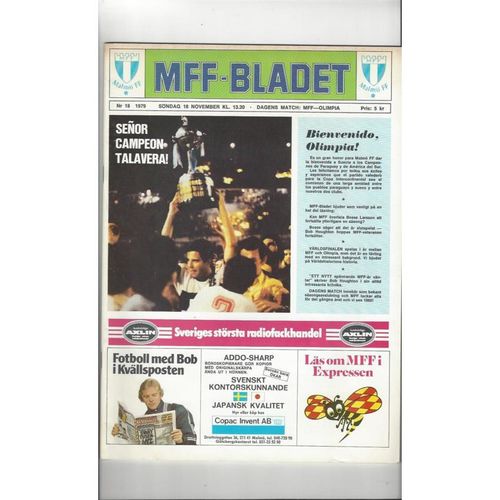 European World Club Championship Football Programmes