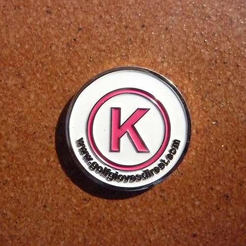 "INITIAL" 30mm Nickel + Painted Enamel Ball Marker