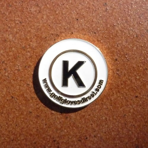 Mens "INITIAL" 30mm Bronze + Painted Enamel Ball Marker