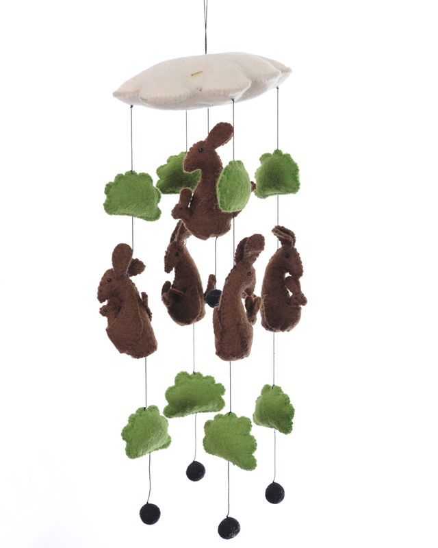 Kangaroo With Baby Mobile