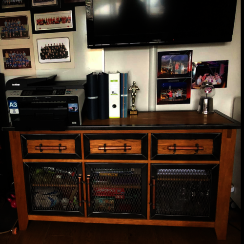 Upcycled "Nashed up" sideboard