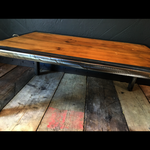 Industrial chic coffee table