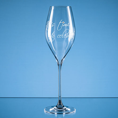 320ml "It's time to celebrate" Diamante Prosecco Glass