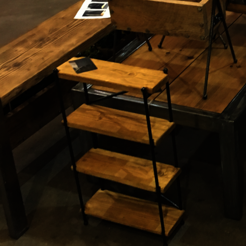 Mini shelf stand - rustic reclaimed wood