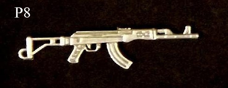 English Pewter Gun key Rings