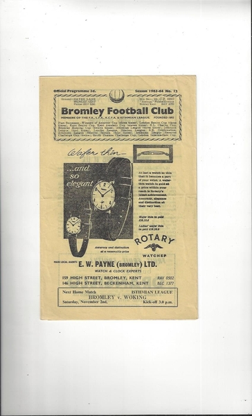 More Football Programmes listed today
