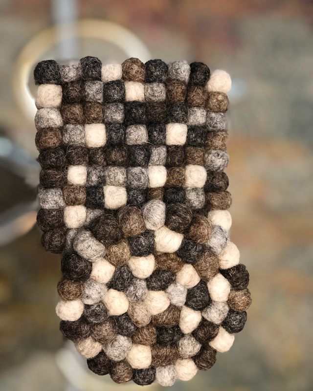 Grey Pebble Square Coaster