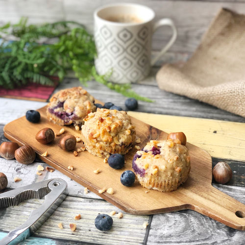 Blueberry and Hazelnut Muffins