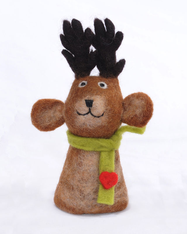 REINDEER EGG WARMER/ BOTTLE DECO