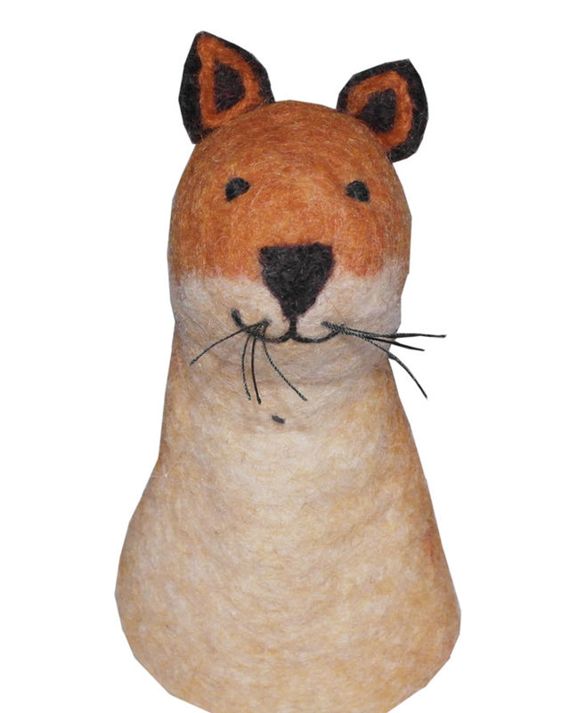 FOX EGG WARMER/ BOTTLE DECO