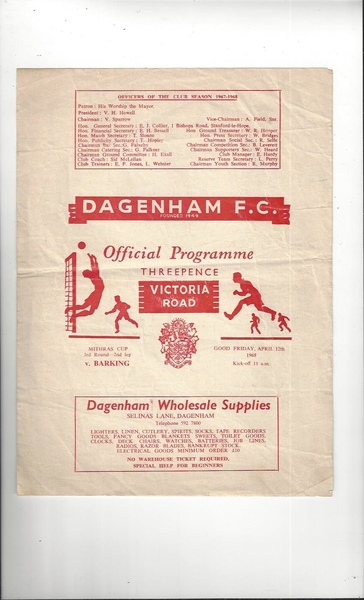 More Football Programmes listed today