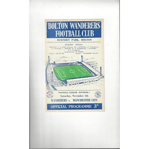 Manchester City Away Football Programmes