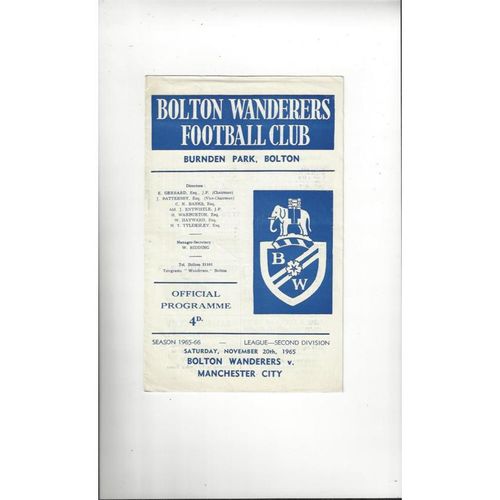 Manchester City Away Football Programmes