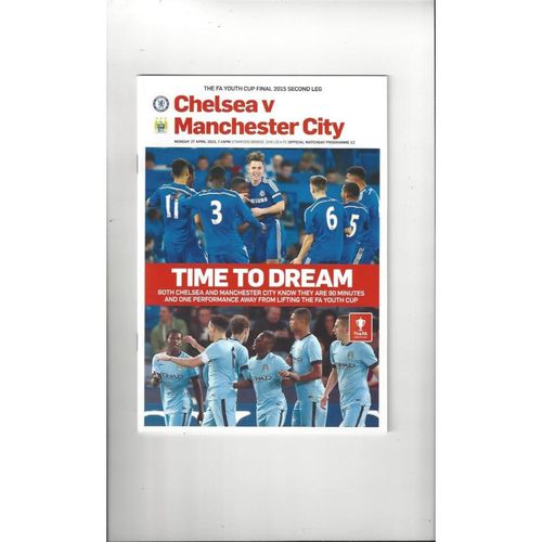 2015 Chelsea v Manchester City FA Youth Cup Final Football Programme