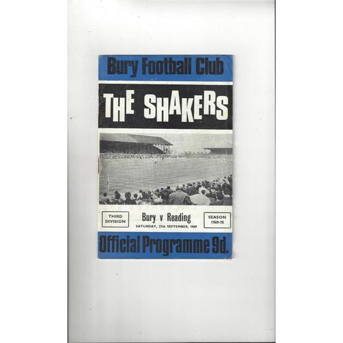Bury Home Football Programmes