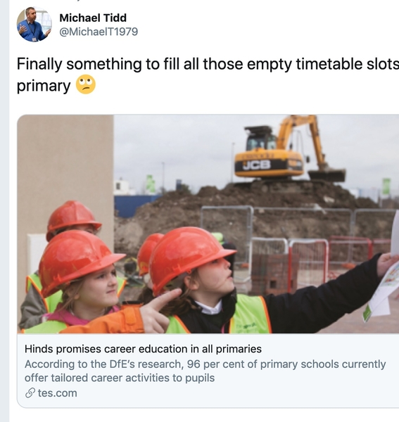 Primary Careers - The thinking behind it.