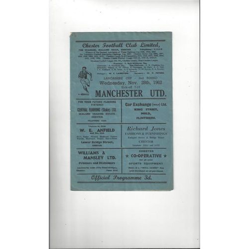 Lancashire Senior Cup Football Programmes All Rounds