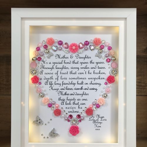 LED Mother and daughter poem