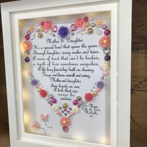 LED Mother and daughter poem