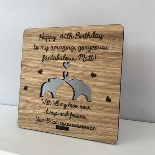 Happy birthday plaque