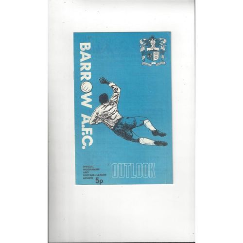 Barrow Home Football Programmes