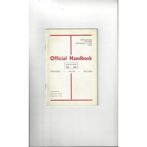 Doncaster Rovers Official Football Handbook 1967/68
