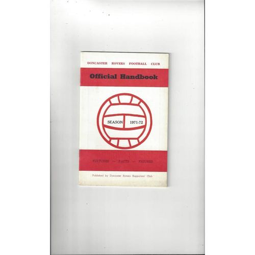 Doncaster Rovers Official Football Handbook 1971/72