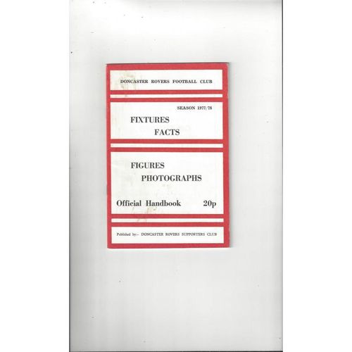 Doncaster Rovers Official Football Handbook 1977/78