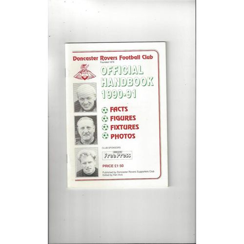 Doncaster Rovers Official Football Handbook 1990/91