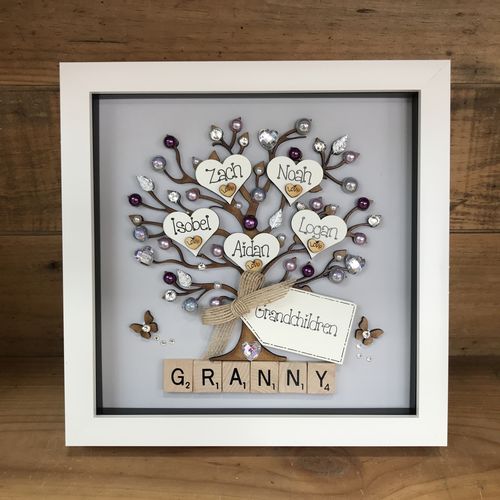 “ pretty with pearls “ Grandparents frame