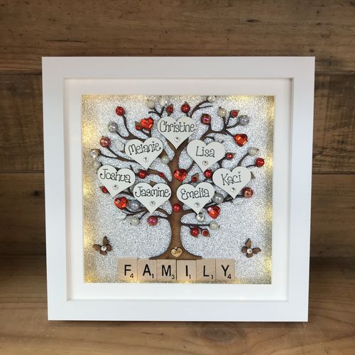 “Pretty with Pearls” Family Tree Frame