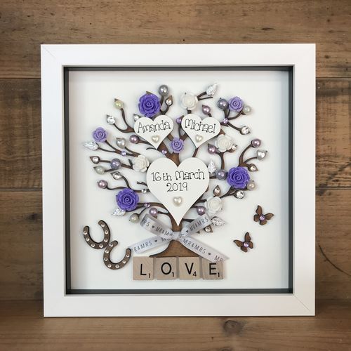 “ Floral love “ wedding frame